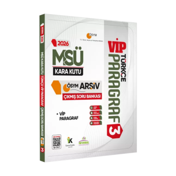 2026 MSÜ Türkçenin Kara Kutusu PARAGRAF 3 VİP ÖSYM Çıkmış Soru Bankası Dijital Çözümlü İnformal Yayınları