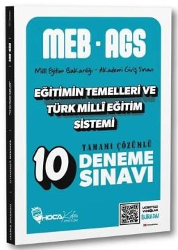 Hoca Kafası MEB-AGS Eğitimin Temelleri ve Türk Milli Eğitim Sistemi 10 Deneme Çözümlü Hoca Kafası Yayınları
