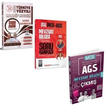 Dizgi Kitap 2026 MEB AGS Türkiye Yüzyılı Maarif Modeli Soru Bankası & Mevzuat Bilgisi Soru Bankası İndeks Akademi ve Çıkmış Sorular Seti