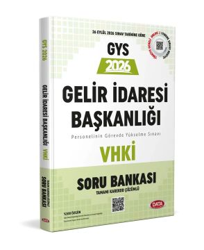 Data Yayınları 2026 GYS Gelir İdaresi Başkanlığı VHKİ Soru Bankası (Karekod Çözümlü)