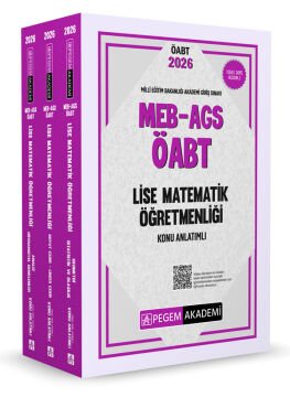 2026 MEB AGS ÖABT Lise Matematik Öğretmenliği Konu Anlatımlı (3 kitap) Pegem Yayınları