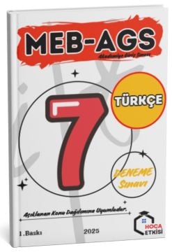 Hoca Etkisi 2025 MEB-AGS Sözel Yetenek Türkçe 7 Deneme Hoca Etkisi Yayınları