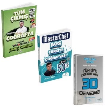 Dizgi Kitap 2026 Coğrafya Tüm Sınavlar Çıkmış Sorular & MEB AGS Türkiye Coğrafyası 50 Branş Deneme ve Türkiye Coğrafyası 30 Deneme CBA Yayınları Seti