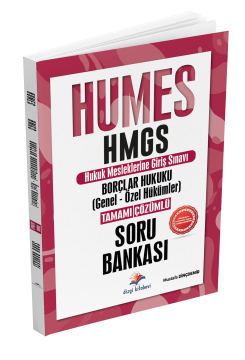 Dizgi Kitap 2025 Humes HMGS Borçlar Hukuku Genel ve Özel Hükümler Tamamı Çözümlü Soru Bankası
