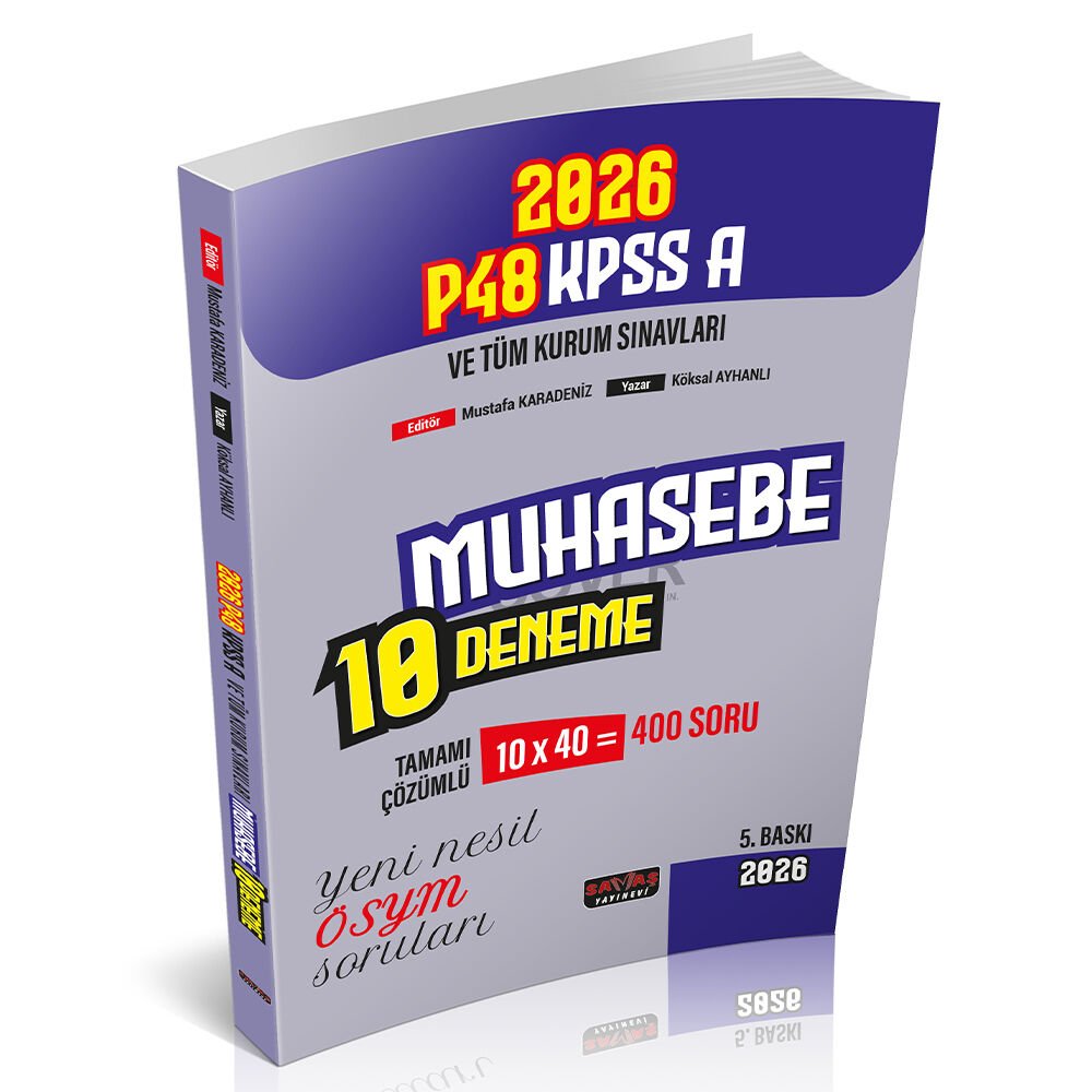Savaş Yayınları KPSS P48 A Grubu Muhasebe Tamamı Çözümlü 10 Deneme