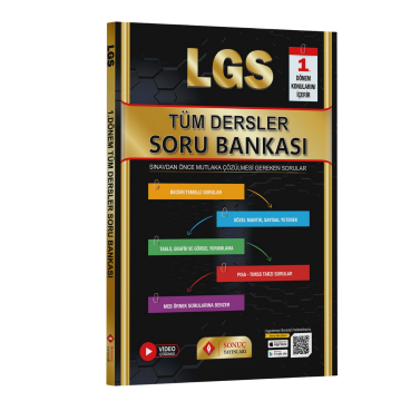 Sonuç Yayınları 8. Sınıf LGS 1. Dönem Tüm Dersler Soru Bankası