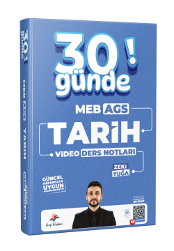 Dizgi Kitap 2027 MEB-AGS 30 Günde Tarih Video Ders Notları - Zeki Tuğa