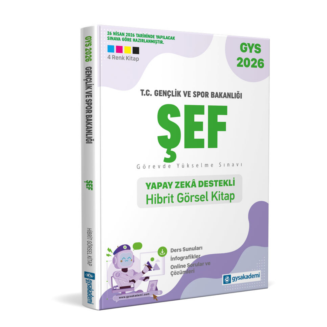 T.C. Gençlik ve Spor Bakanlığı Şef Yapay Zeka Destekli Hibrit Kitap GYS Akademi Yayıncılık