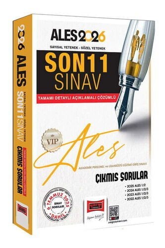 2026 ALES VİP Sayısal-Sözel Yetenek Son 11 Sınav Çıkmış Sorular (6 Temmuz Dahil) Yargı Yayınları