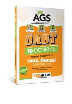 2025 MEB AGS ÖABT Okul Öncesi Öğretmenliği Tamamı Çözümlü 10 Deneme Yediiklim Yayınları