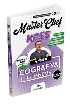 Dizgi Kitap MasterChef Kpss Genel Kültür Coğrafya 18 Deneme - Ferit Köse