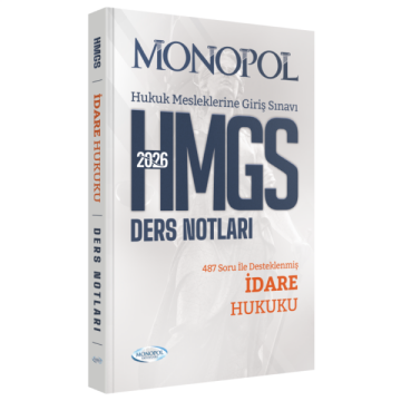 Monopol Yayınları HMGS İdare Hukuku Ders Notları