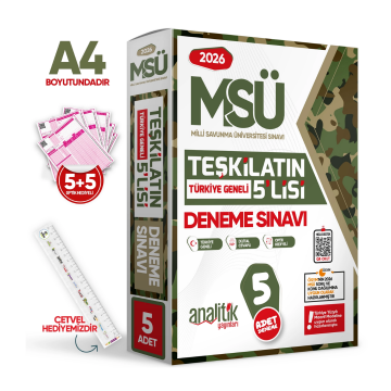 2026 MSÜ Teşkilatın 5lisi Özgün Deneme Paketi Yeni Nesil Türkiye Geneli Çözümlü İnformal Yayınları