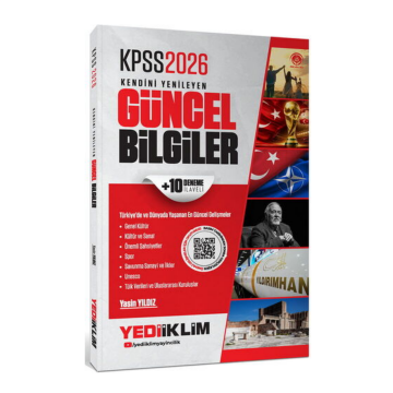 Yediiklim Yayınları 2026 KPSS Kendini Yenileyen Güncel Bilgiler + 10 Deneme İlaveli  Yasin Yıldız