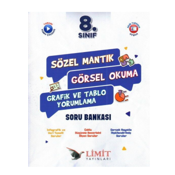 Limit Yayınları 8. Sınıf Sözel Mantık Görsel Okuma Grafik ve Tablo Yorumlama Soru Bankası