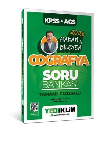 2026 KPSS AGS Coğrafya Tamamı Çözümlü Soru Bankası Hakan Bileyen Yediiklim Yayınları