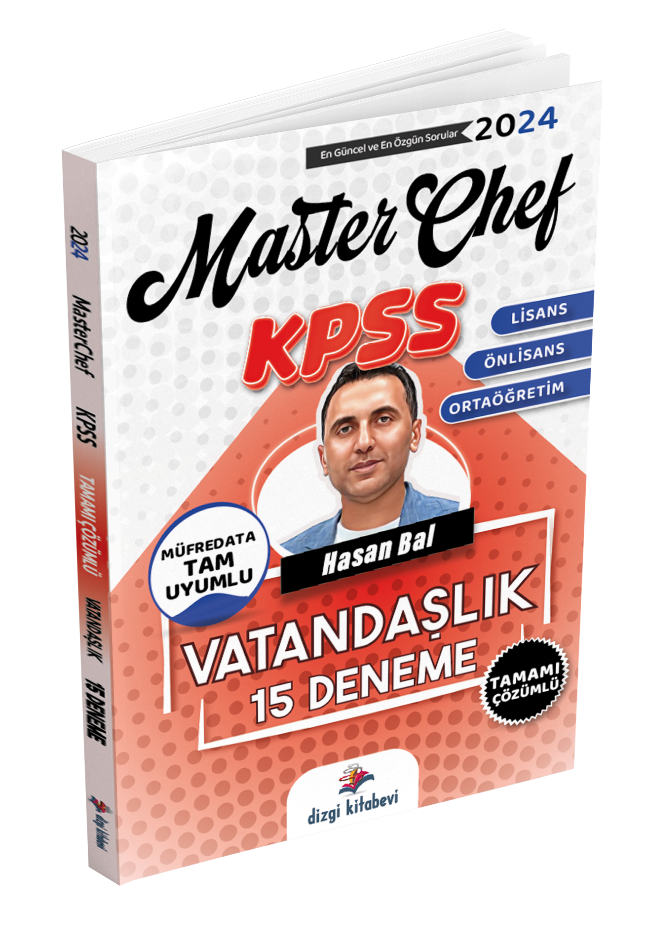 Dizgi Kitap MasterChef Kpss Genel Kültür Vatandaşlık 15 Deneme - Hasan Bal