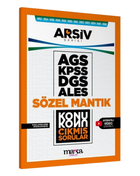 Marka Yayınları 2027 KPSS MEB-AGS DGS ALES Sözel Mantık Çıkmış Sorular Konu Konu Çözümlü Arşiv Serisi