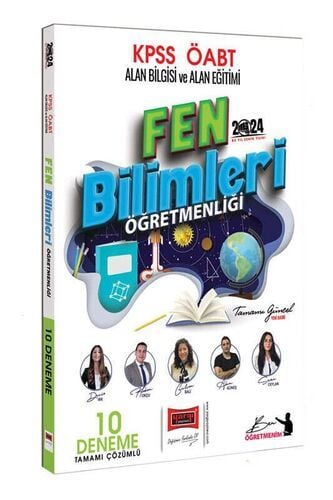 Yargı Yayınları 2024 ÖABT Fen Bilimleri Tamamı Çözümlü 10 Deneme Sınavı
