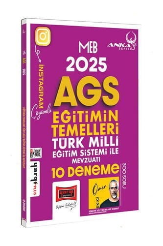 2025 MEB-AGS Eğitimin Temelleri Türk Milli Eğitim Sistemi ile Mevzuatı 10 Deneme Yargı Yayınları