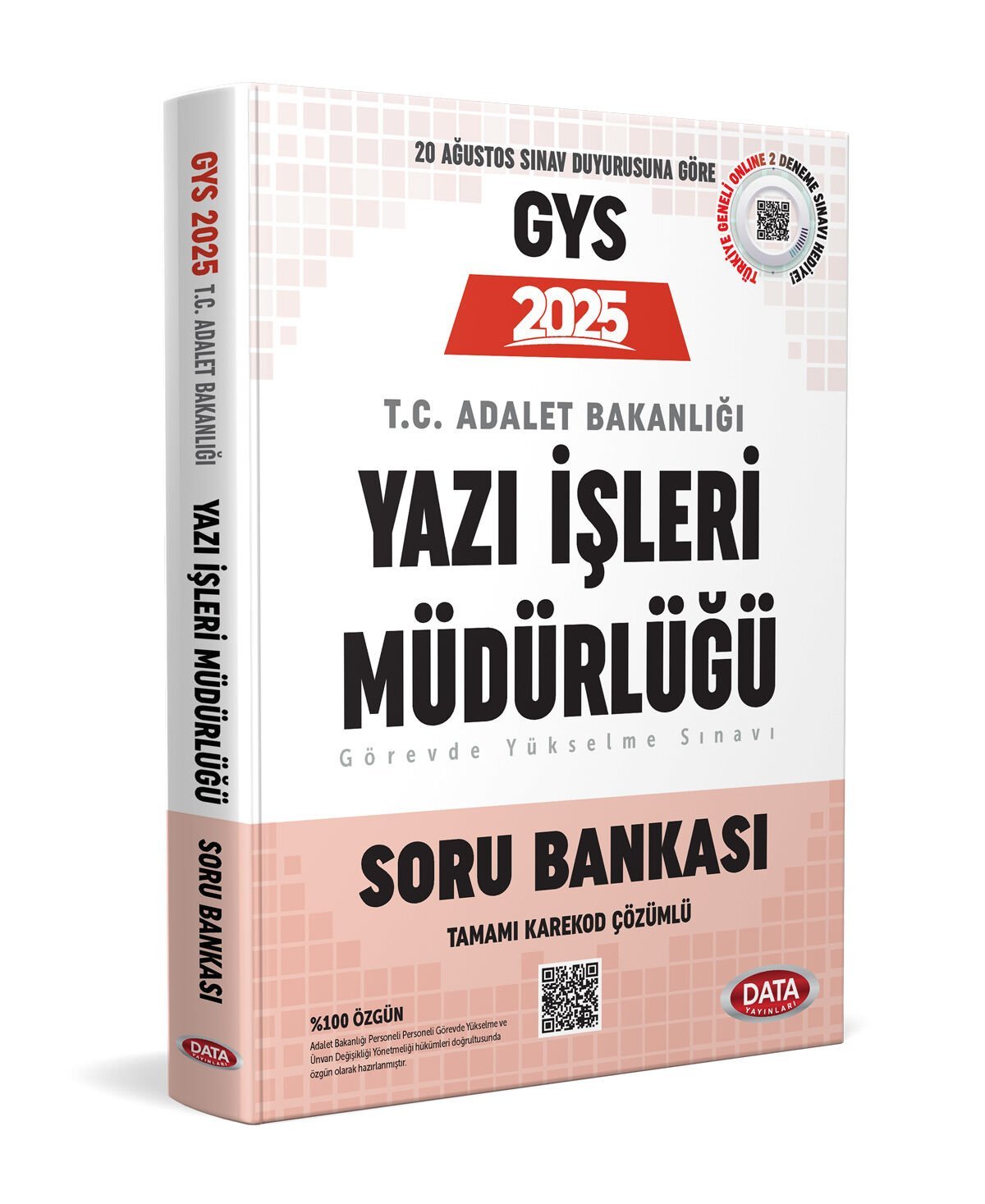 Adalet Bakanlığı Yazı İşleri Müdürlüğü Soru Bankası – Karekod Çözümlü Data Yayınları