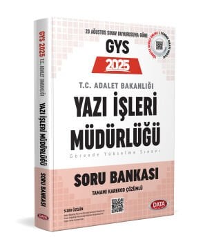 Adalet Bakanlığı Yazı İşleri Müdürlüğü Soru Bankası – Karekod Çözümlü Data Yayınları