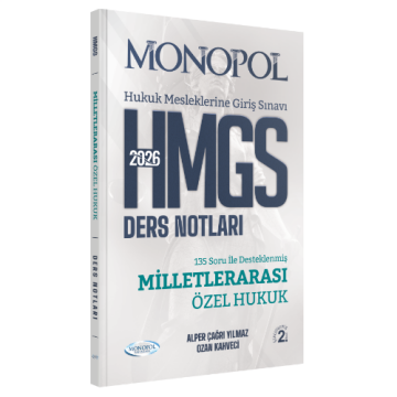 HMGS Milletlerarası Özel Hukuk Ders Notları 2. Baskı Monopol Yayınları