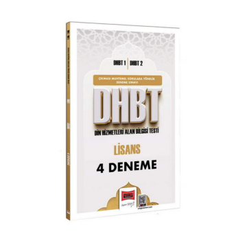 Yargı Yayınları DHBT 1 - DHBT 2 Lisans 4 Deneme Sınavı