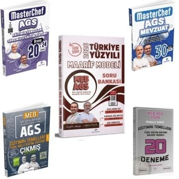 Dizgi Kitap 2026 MEB AGS Türkiye Yüzyılı Maarif Modeli Soru Bankası & Eğitimin Temelleri Türk Milli Eğitim Sistemi Çıkmış Sorular ve 3'lü Deneme Seti