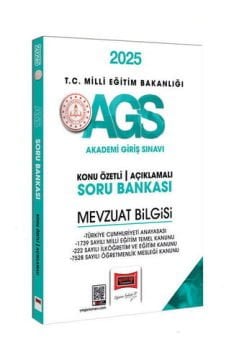 2025 MEB-AGS Mevzuat Bilgisi Konu Özetli Açıklamalı Soru Bankası Yargı Yayınları