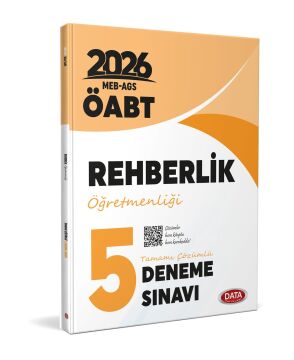ÖABT 2026 Rehberlik Öğretmenliği Tamamı Çözümlü 5 Deneme Sınavı Data Yayınları