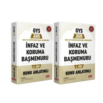 Data Yayınları 2025 GYS Ceza ve Tevkifevleri İnfaz ve Koruma Başmemuru Konu Anlatımlı Hazırlık Kitabı Seti