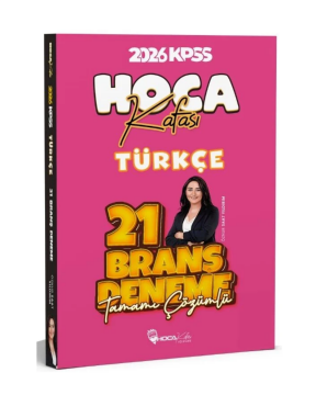 Hoca Kafası Yayınları 2026 KPSS Türkçe 21 Deneme Çözümlü - Öznur Saat Yıldırım