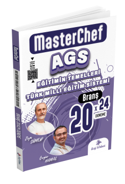 Dizgi Kitap 2025 MEB-AGS MasterChef Eğitimin Temelleri ve Türk Milli Eğitim Sistemi Tamamı Video Çözümlü 20 Branş Deneme Ziya Sümer Özgür Hamal
