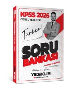 Yediiklim Yayınları 2026 KPSS Genel Yetenek Türkçe Tamamı Çözümlü Soru Bankası