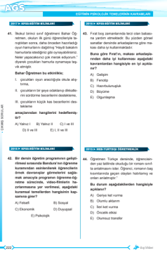 Dizgi Kitap 2025 MEB AGS Tamamı Video Çözümlü Eğitimin Temelleri Türk Milli Eğitim Sistemi Çıkmış Sorular Genişletilmiş 3. Baskı