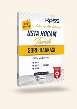 2024 Usta Hocam Kpss Lisans ve Ön Lisans Tarih Soru Bankası Künçe Yayınları
