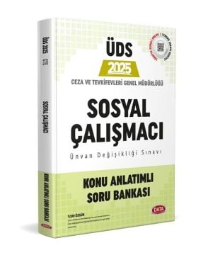 Data Yayınları 2025 ÜDS Ceza ve Tevkifevleri Sosyal Çalışmacı Ünvan Değişikliği Sınavı Konu Anlatımlı Soru Bankası