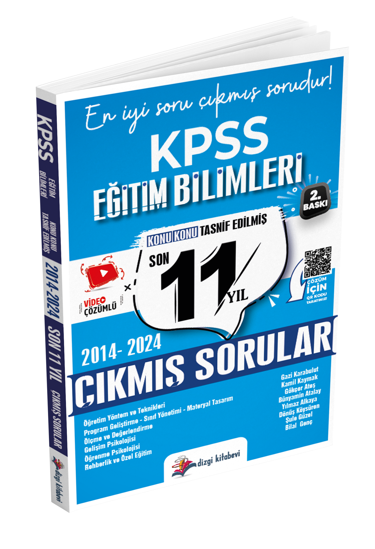 Dizgi Kitap 2025 KPSS Eğitim Bilimleri Tamamı Video Çözümlü Konularına Göre Tasnif Edilmiş Son 11 Yıl Çıkmış Sorular Gazi Karabulut