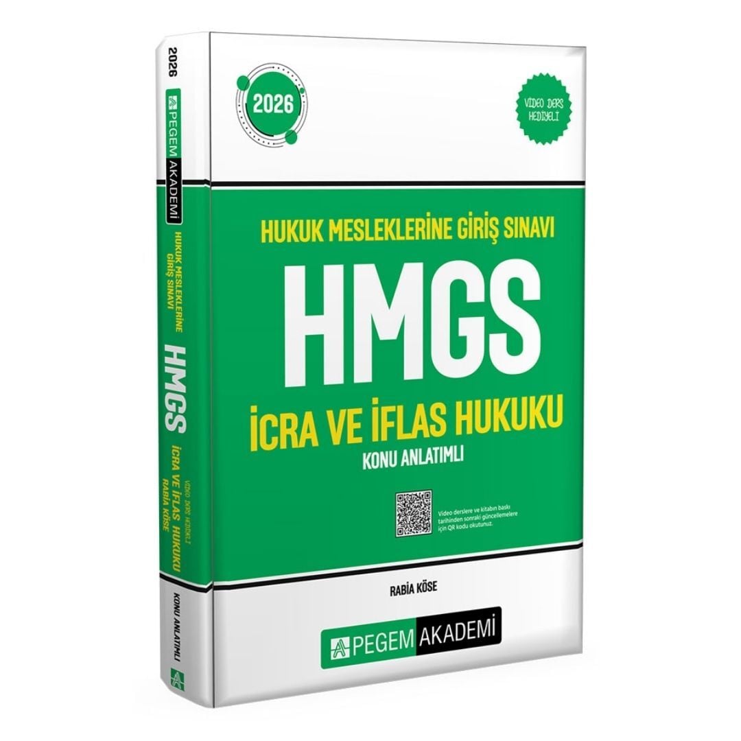 2026 Hukuk Mesleklerine Giriş Sınavı HMGS İcra ve İflas Hukuku Konu Anlatımlı Pegem Yayınları