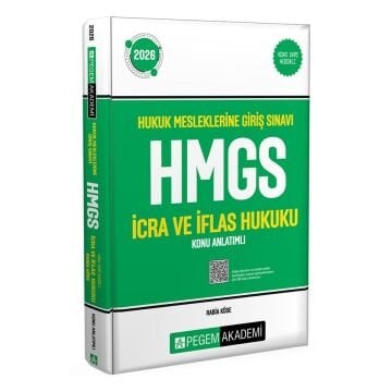 Pegem Yayınları 2026 Hukuk Mesleklerine Giriş Sınavı HMGS İcra ve İflas Hukuku Konu Anlatımlı