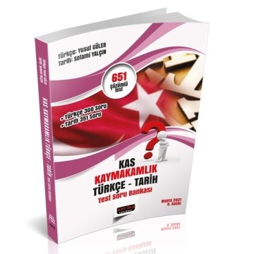KAS Kaymakamlık Sınavı Türkçe-Tarih Test Soru Bankası Savaş Yayınları 2021