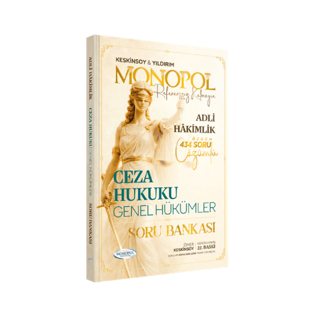 Monopol Yayınları Adli Hakimlik Ceza Hukuku Genel Hükümler Soru Bankası Çözümlü