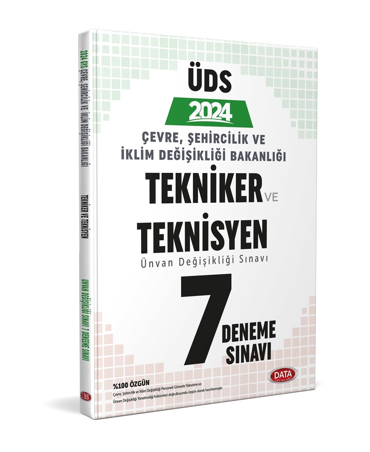 Data 2022 UDS Çevre ve Şehircilik Bakanlığı Tekniker ve Teknisyen 7 Deneme Unvan Değişikliği Data Yayınları