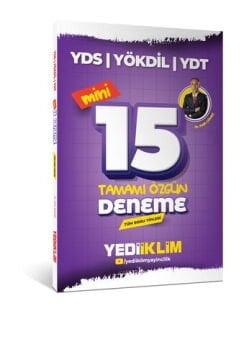 2026 YDS YÖKDİL YDT Tüm Soru Tipleri Tamamı Özgün Mini 15 Deneme Yediiklim Yayınları
