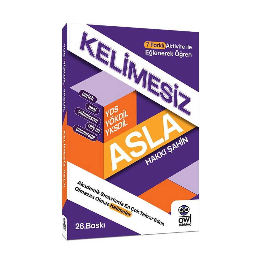 YDS YÖKDİL YKSDİL Kelimesiz Asla 26. Baskı - Hakkı Şahin Owl Publishing