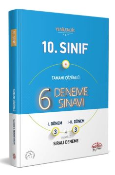 Editör Yayınları 10. Sınıf 6 (3+3) Deneme Sınavı Tamamı Çözümlü