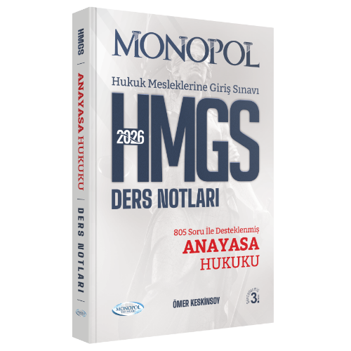HMGS Anayasa Hukuku Ders Notları 3. Baskı Monopol Yayınları