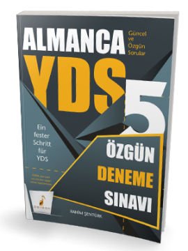 Pelikan Yayınları YDS Almanca Özgün 5 Deneme Sınavı
