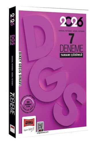 2026 DGS Sayısal-Sözel Yetenek Tamamı Çözümlü 7 Deneme Yargı Yayınları